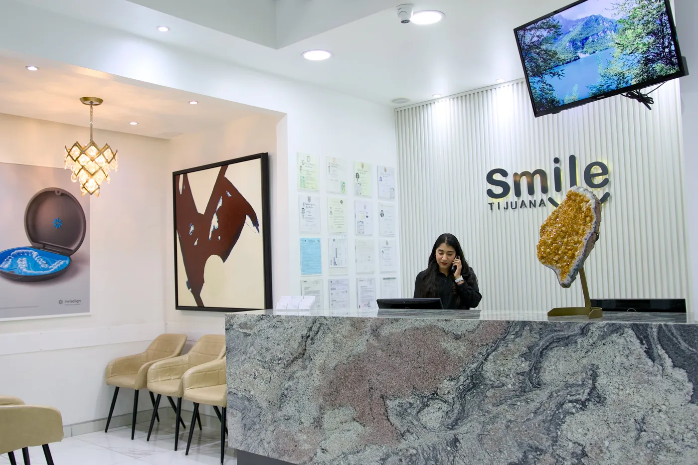 Reception area